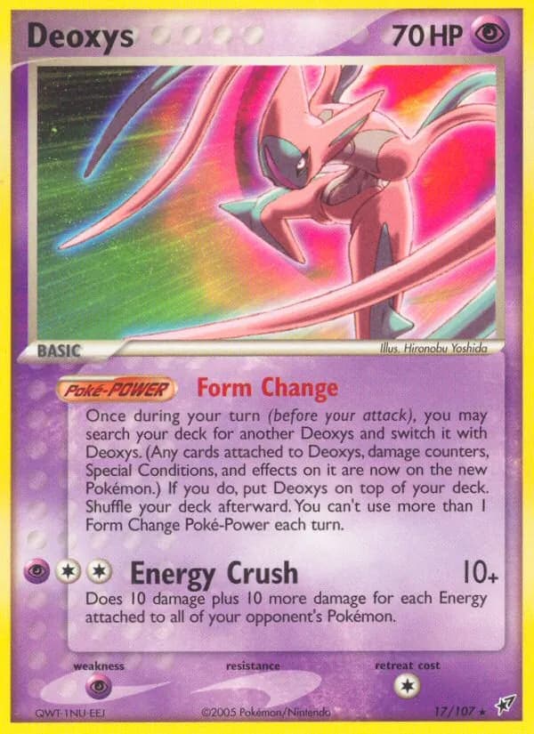 Deoxys card in English