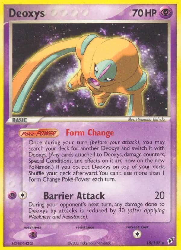 Deoxys card in English