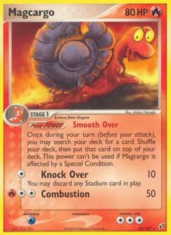 Magcargo card in English