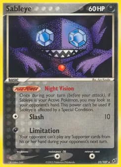 Sableye card in English