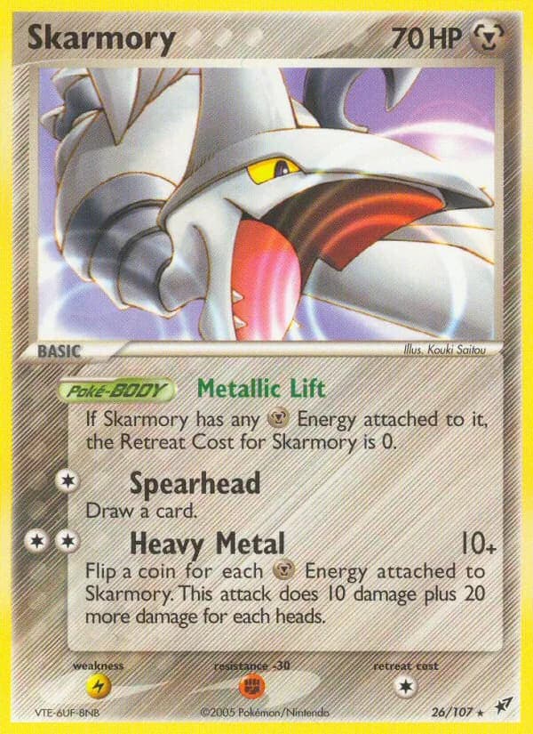 Skarmory card in English
