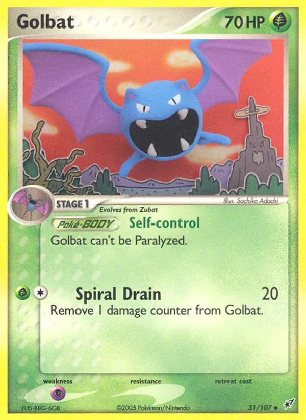 Golbat card in English