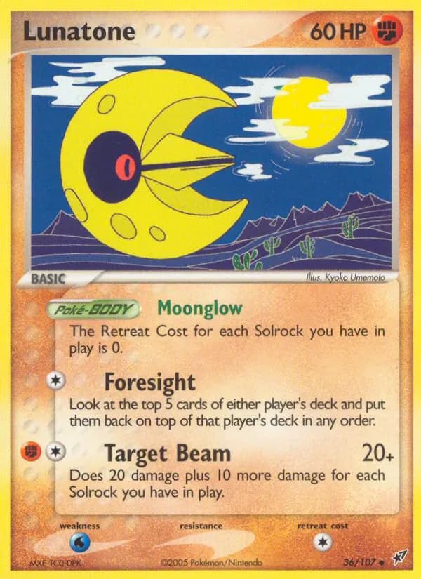 Lunatone card in English