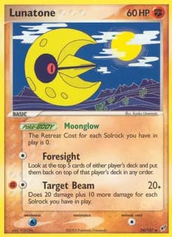 Lunatone card in English