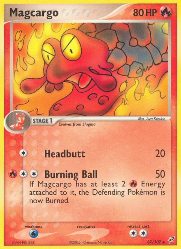 Magcargo card in English
