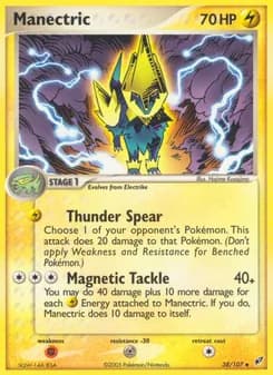 Manectric card in English