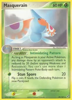 Masquerain card in English
