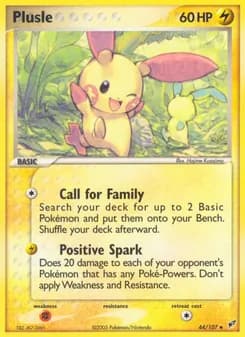 Plusle card in English