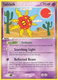 Solrock card in English