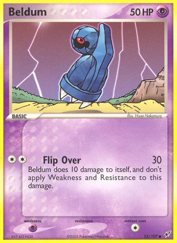 Beldum card in English