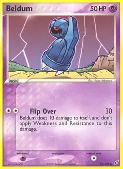 Beldum card in English