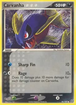 Carvanha card in English