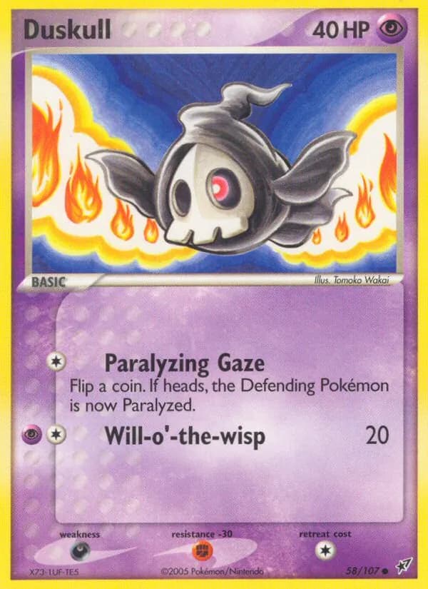 Duskull card in English