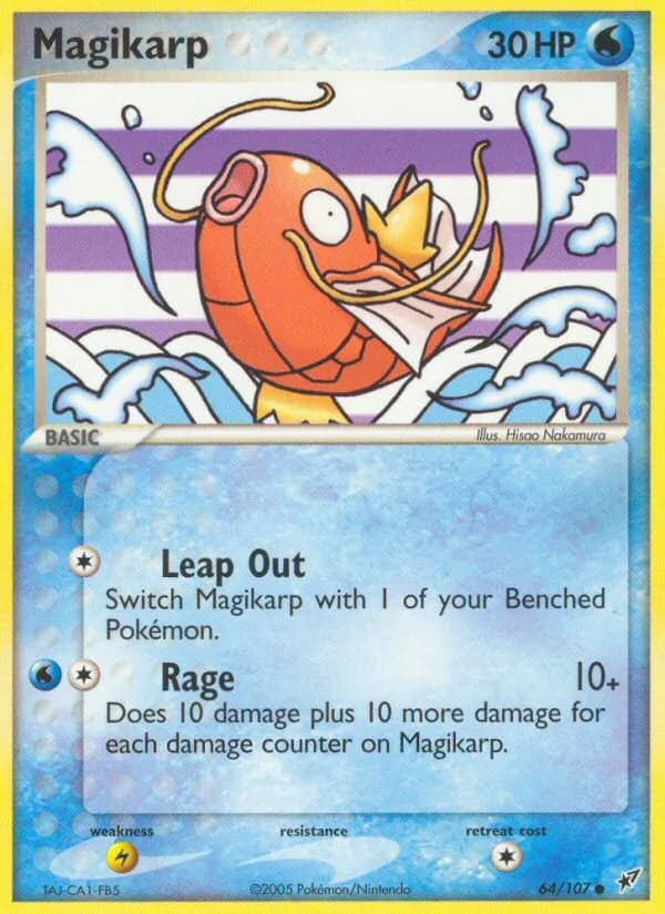 Magikarp card in English