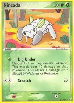 Nincada card in English