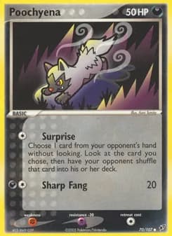 Poochyena card in English