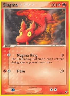 Slugma card in English