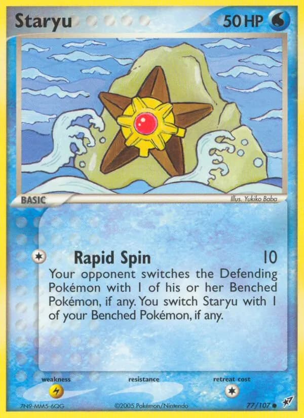Staryu card in English