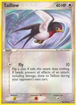 Taillow card in English