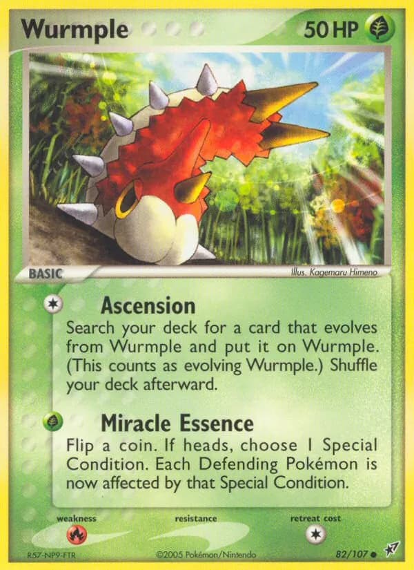 Wurmple card in English
