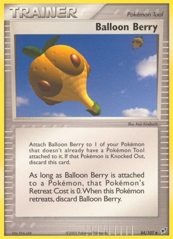 Balloon Berry card in English