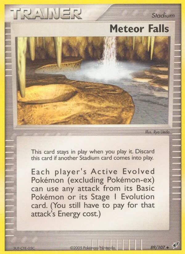 Meteor Falls card in English