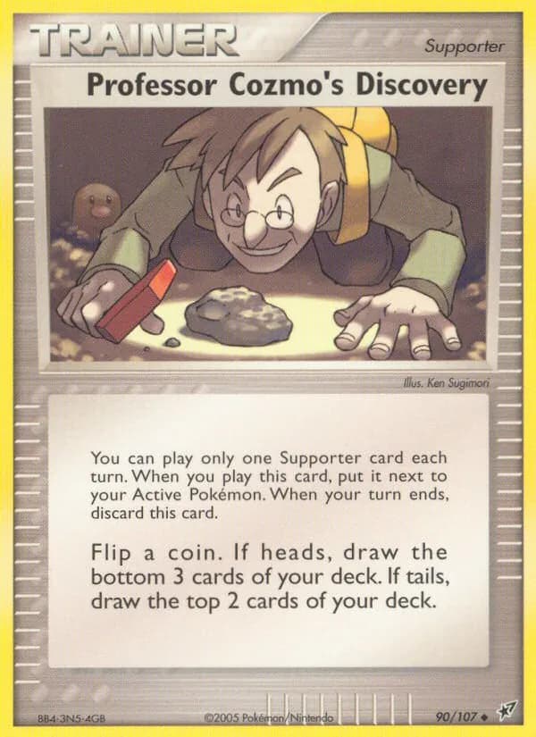 Professor Cozmo's Discovery card in English