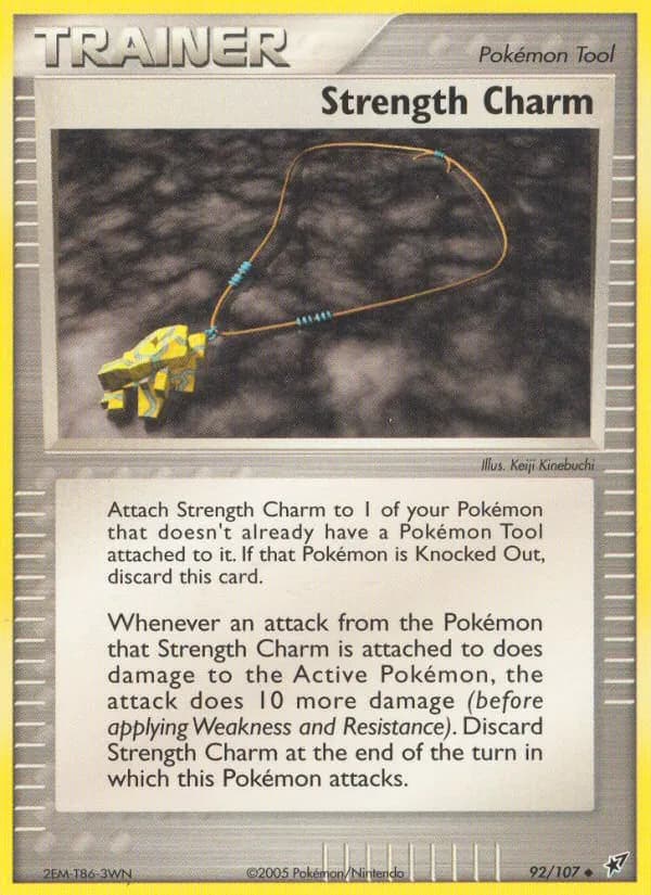 Strength Charm card in English