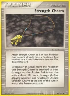 Strength Charm card in English