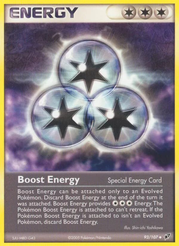 Boost Energy card in English