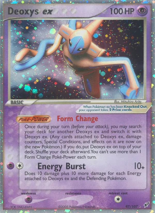 Deoxys ex card in English