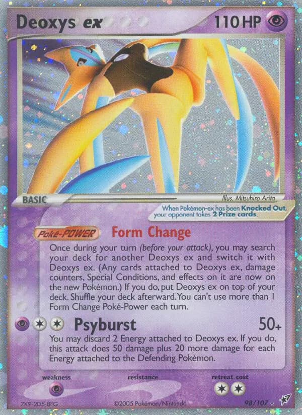 Deoxys ex card in English