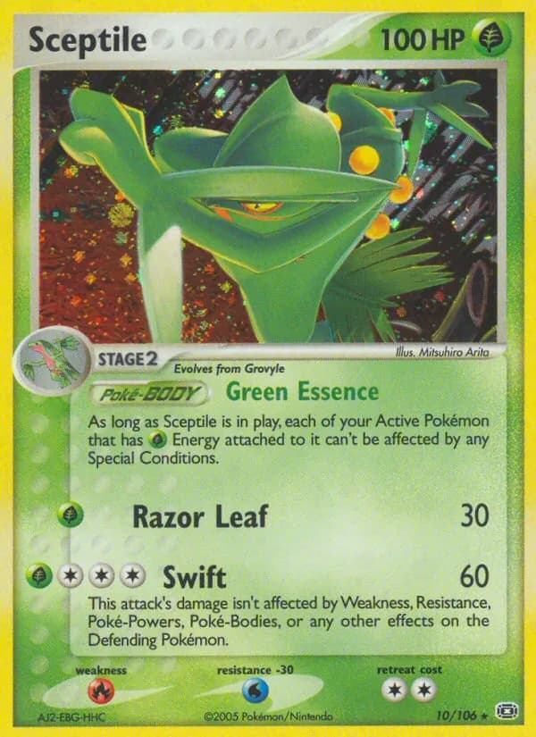 Sceptile card in English
