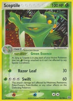Sceptile card in English