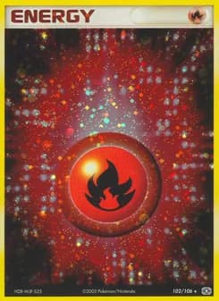 Fire Energy card in English