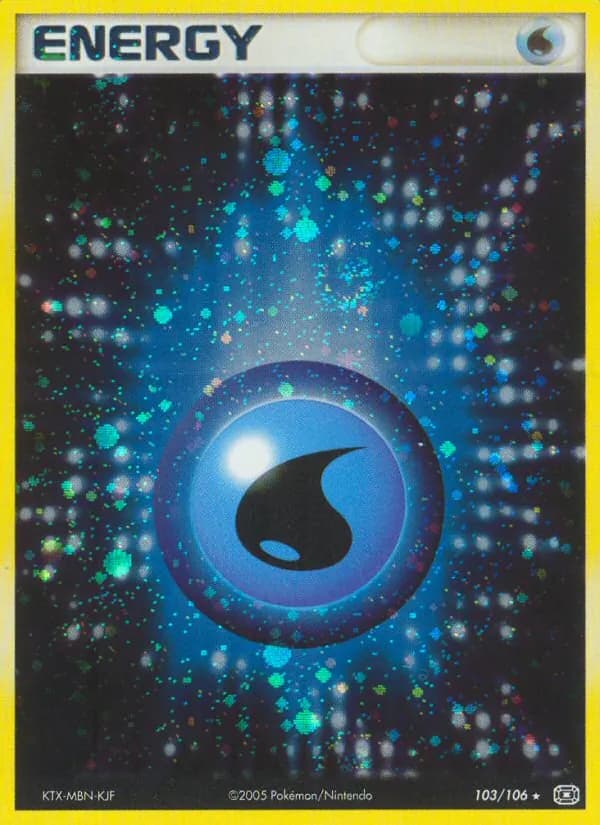 Water Energy card in English