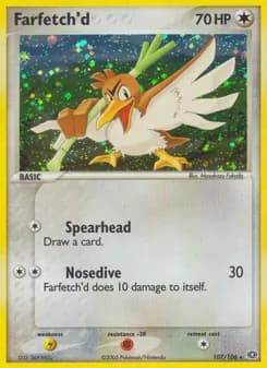 Farfetch'd card in English
