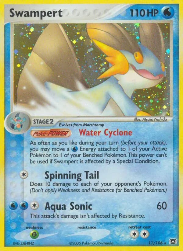 Swampert card in English