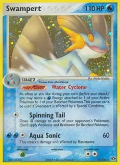 Swampert card in English