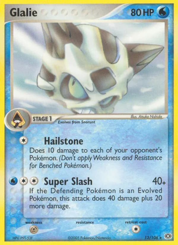 Glalie card in English