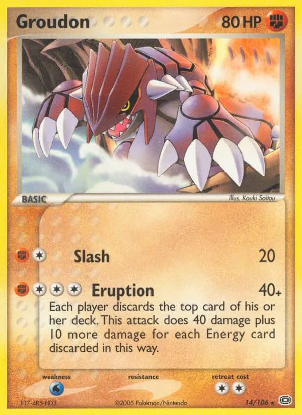 Groudon card in English