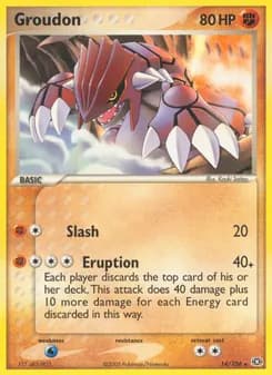 Groudon card in English