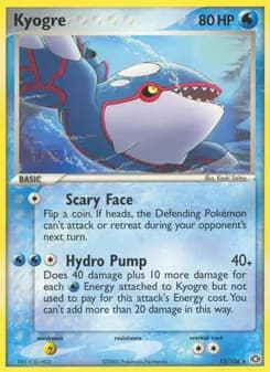 Kyogre card in English