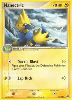 Manectric card in English