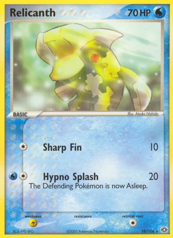 Relicanth card in English
