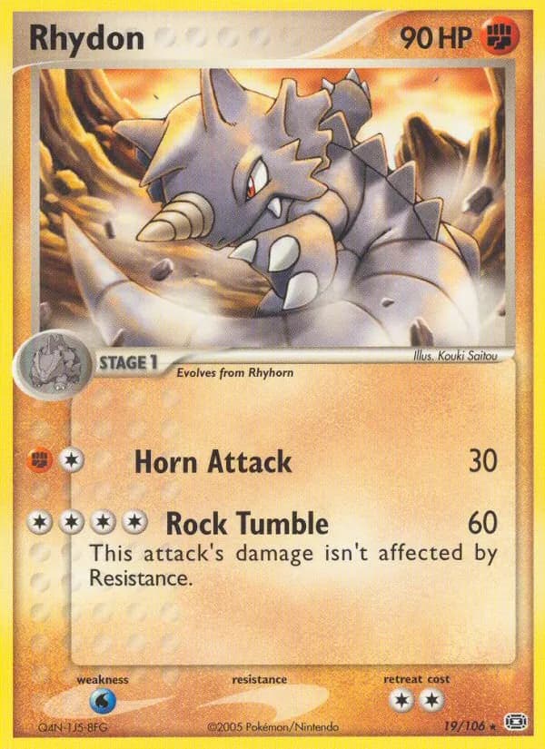 Rhydon card in English
