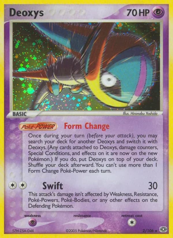Deoxys card in English