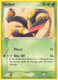 Seviper card in English