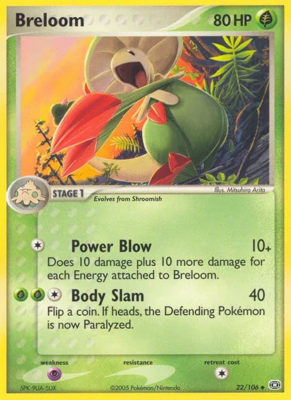 Breloom card in English
