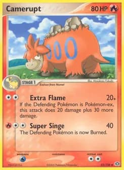 Camerupt card in English